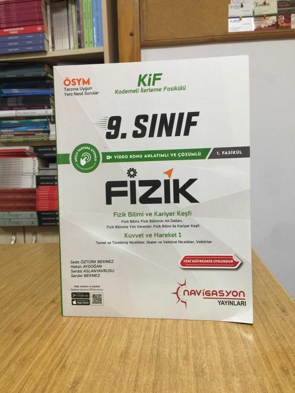 Navigasyon Yayınları KİF Kademeli İlerleme Fasikülü FİZİK 1. Fasikül (Fizik Bilimi ve Kariyer Keşfi - Kuvvet ve Hareket 1)