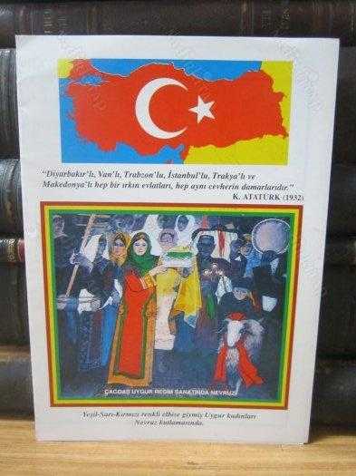 Nevruz Broşürü - Kürt Boyunun Türk Tarih ve Coğrafyasındaki Yeri - Yeşil Sarı ve Kırmızı Renklerin Türk Kültür Tarihindeki Yeri