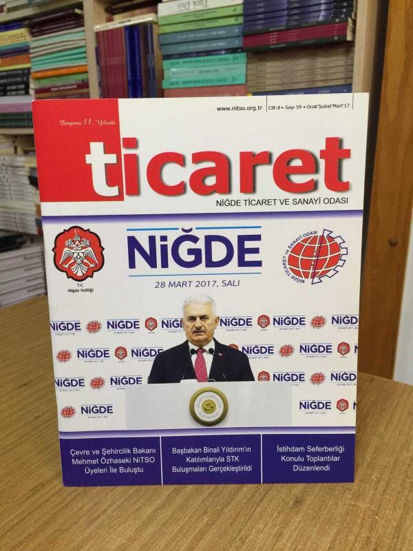 NİTSO Niğde Ticaret ve Sanayi Odası Dergisi - Cilt 8 Sayı 59 - Ocak Şubat Mart 2017