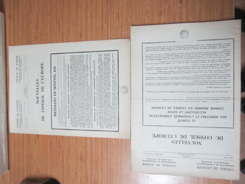 Nouvelles du Conseil de L'Europe - Année 1963 - Nos: Janvier-Juin-Juillet-Août-Octobre-Novembre-Décembre