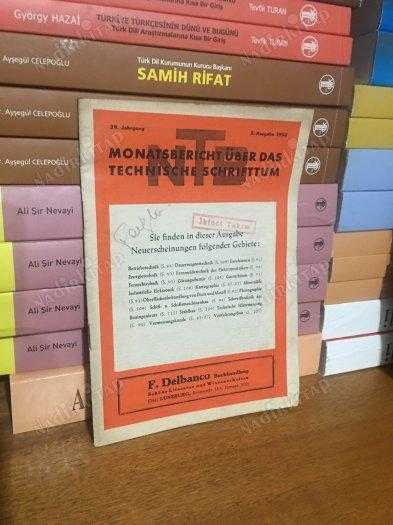 NTB Monatsbericht über das technische Schrifttum 29.Jahrgang 5 Ausgabe 1952
