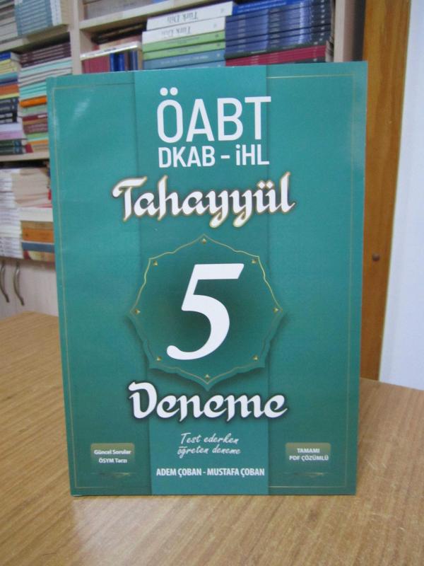 ÖABT Din Kültürü ve Ahlak Bilgisi 5 Deneme Çözümlü / Tahayyül Yayınları