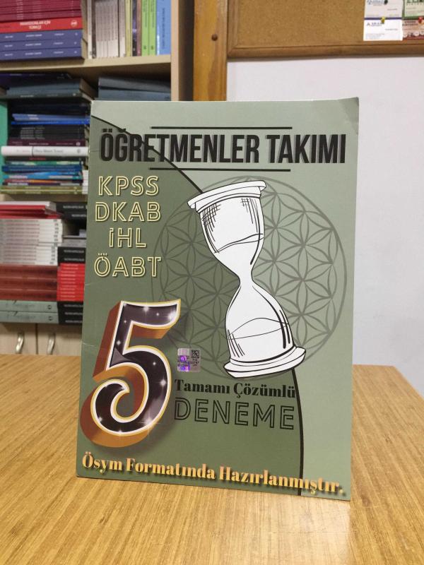ÖABT Din Kültürü ve Ahlak Bilgisi Öğretmenliği 5 Deneme Çözümlü Öğretmenler Takımı