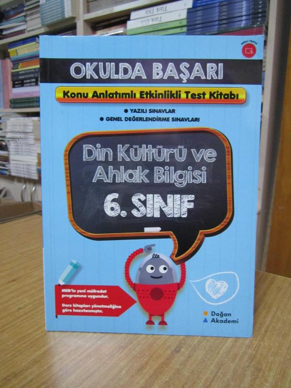 OKULDA BAŞARI 6. Sınıf Din Kültürü ve Ahlak Bilgisi Konu Anlatımlı Etkinlikli Test Kitabı Doğan Akademi