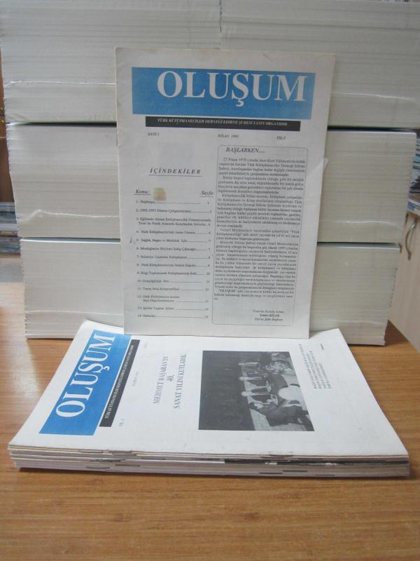 Oluşum Dergisi - İLK 12 SAYI TAKIM (1993-1995) - Türk Kütüphaneciler Derneği Edirne Şubesi