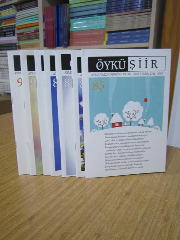 ÖZGÜR ÖYKÜ ŞİİR Aylık Yazın Dergisi - 2022 Yılı 7 Sayı TAKIM (Sayılar: 85-86-87-88-89-90-91)