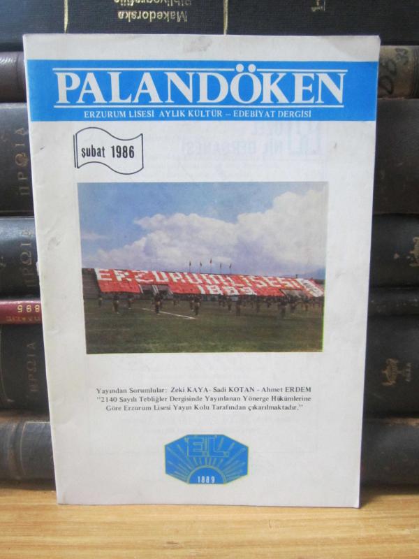 Palandöken Erzurum Lisesi Aylık Kültür ve Edebiyat Dergisi - Şubat 1986