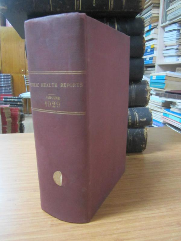 Public Health Reports by The United States Public Health Service - Vol 44 - Part 1 (January June 1929)