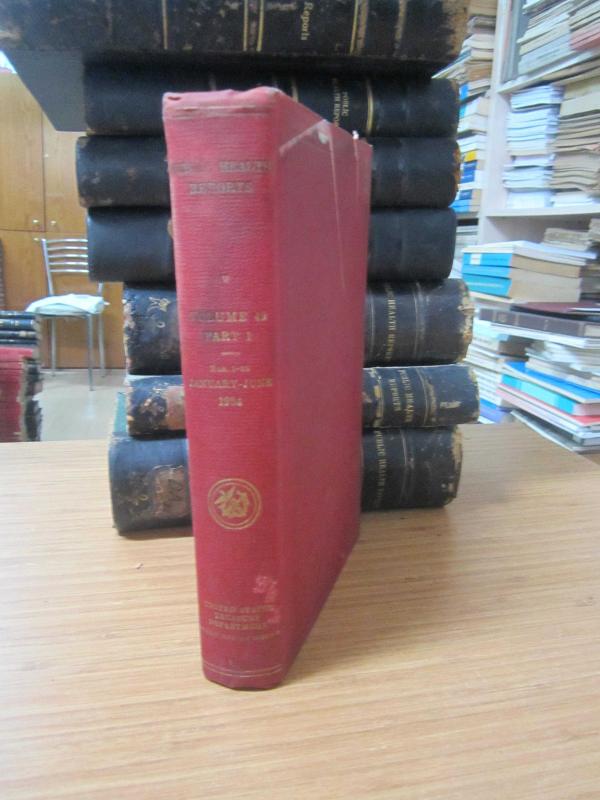 Public Health Reports by The United States Public Health Service - Vol 49 - Part 1 (January June 1934)