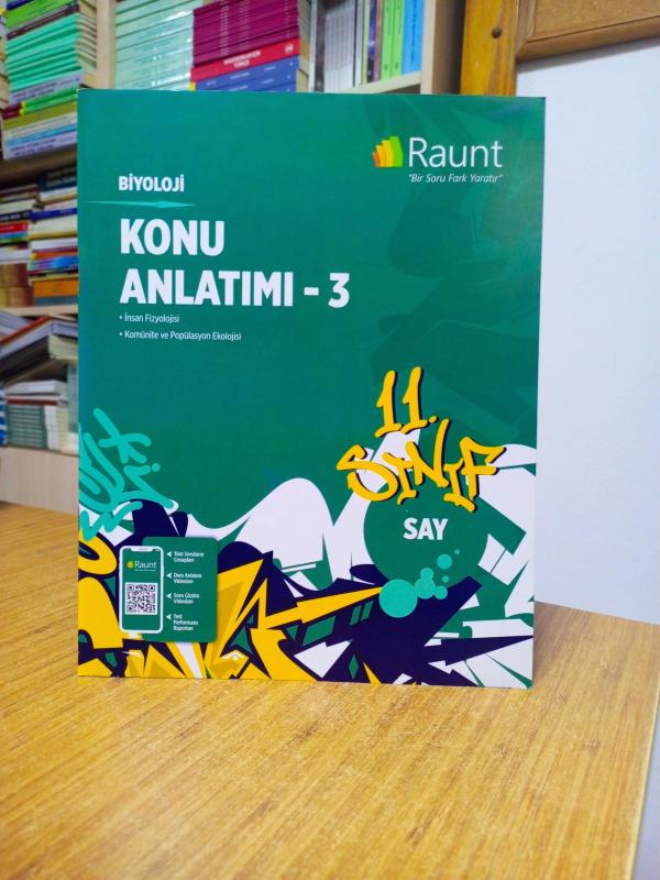RAUNT - 11. Sınıf SAY BİYOLOJİ Konu Anlatımı 3 (İnsan Fizyolojisi - Komünite ve Popülasyon Ekolojisi)