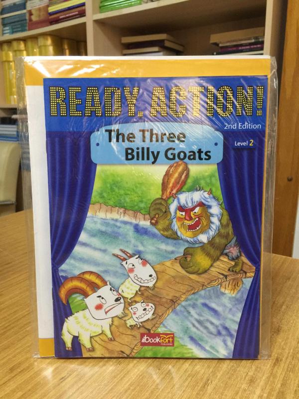 Ready Action Level 2 The Three Billy Goats with Activity Book & Stickers Bookfort Publishing