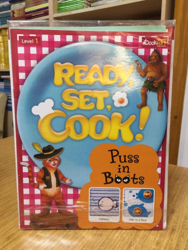 Ready Set Cook Level 1 Puss in Boots with Activity Books & Stickers Bookfort Publishing