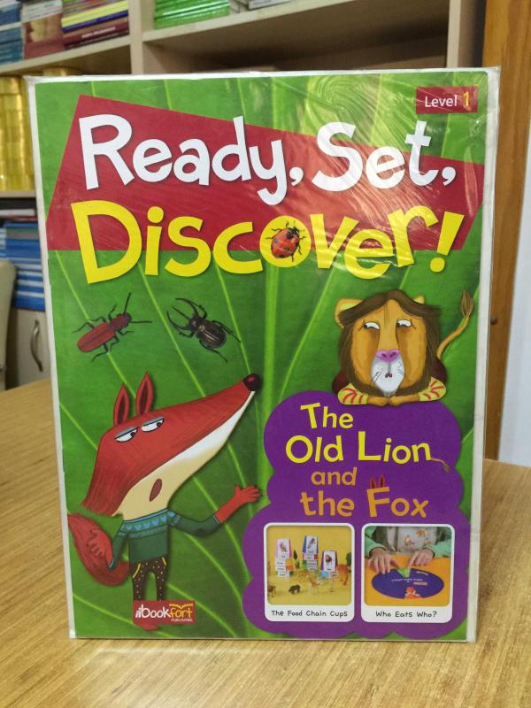 Ready Set Discover Level 1 The Old Lion and The Fox with Activity Books & Stickers YDS Publishing