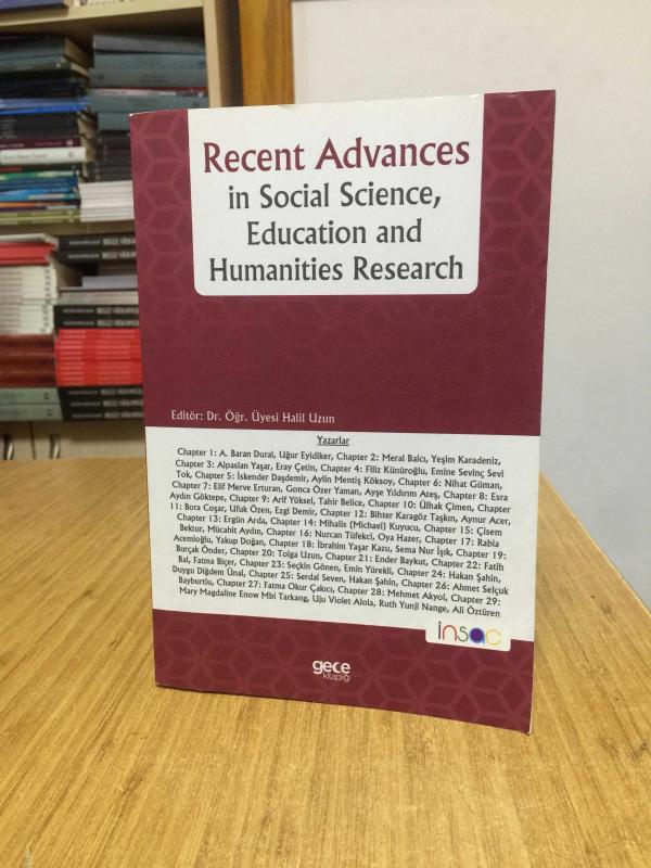 Recent Advances in Social Science, Education and Humanities Research (2020)