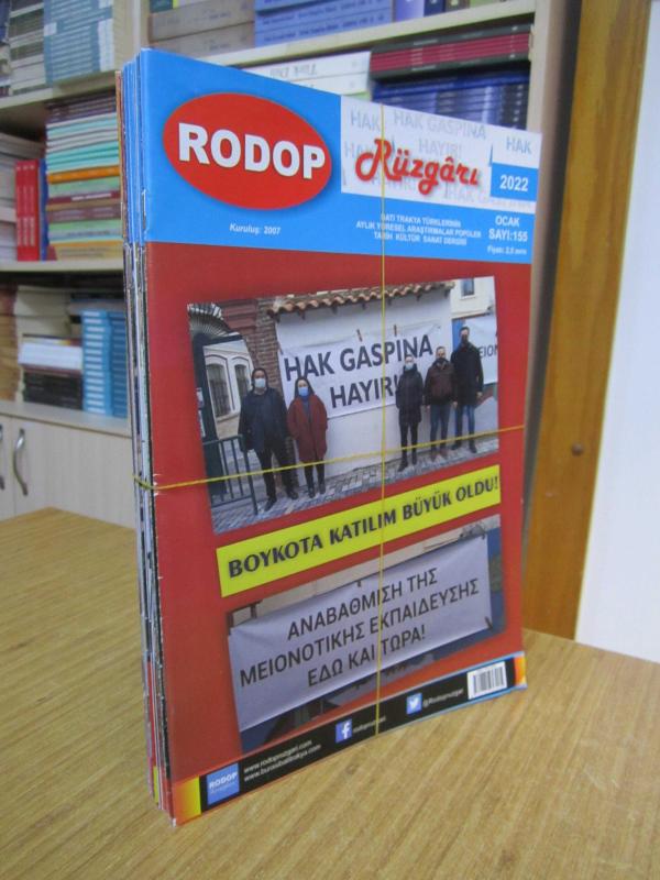 RODOP RÜZGARI Dergisi - 2022 Yılı Tüm Sayılar TAKIM (Sayılar 155 - 166 ve Arası)