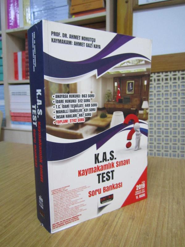 Savaş Yayınevi K.A.S. Kaymakamlık Sınavı Test Soru Bankası - Prof. Dr. Ahmet Nohutçu [11.Baskı]