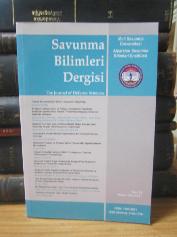 Savunma Bilimleri Dergisi - Cilt 16 Sayı 1 - Mayıs 2017 - Milli Savunma Üniversitesi Alparslan Savunma Bilimleri Enstitüsü