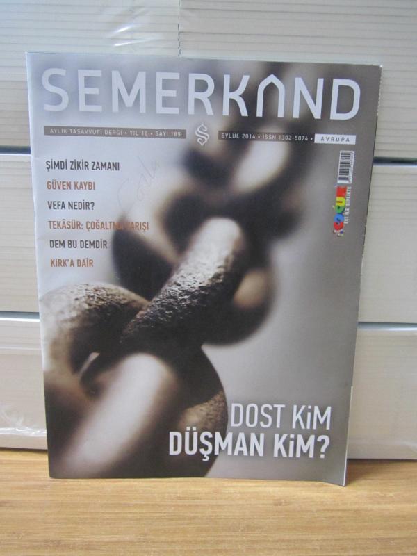 Semerkand Aylık Tasavvufi Dergi - Eylül 2014 Sayı 189
