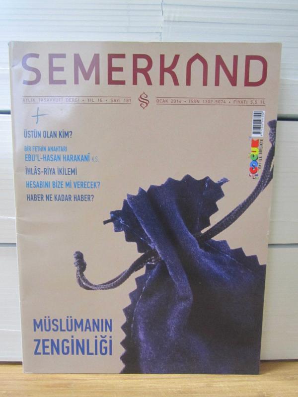 Semerkand Aylık Tasavvufi Dergi - Ocak 2014 Sayı 181
