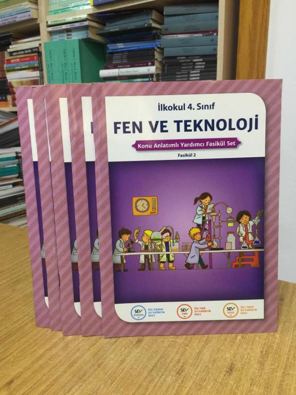 SEV Okulları İlkokul 4. Sınıf FEN VE TEKNOLOJİ Konu Anlatımlı Yardımcı Fasikülleri / Ödev Fasikülleri 5 FASİKÜL SET (2-3-4-6-7)