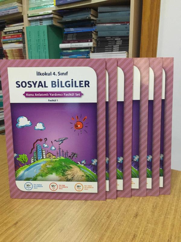 SEV Okulları İlkokul 4. Sınıf SOSYAL BİLGİLER Konu Anlatımlı Yardımcı Fasikülleri / Ödev Fasikülleri 6 FASİKÜL SET (1-2-3-6-7-8)