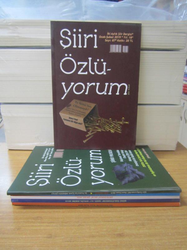 Şiiri Özlüyorum Dergisi - 2019 Yılı Tüm Sayılar TAKIM 6 Sayı (Sayılar: 87-92 ve Arası Mevcut)