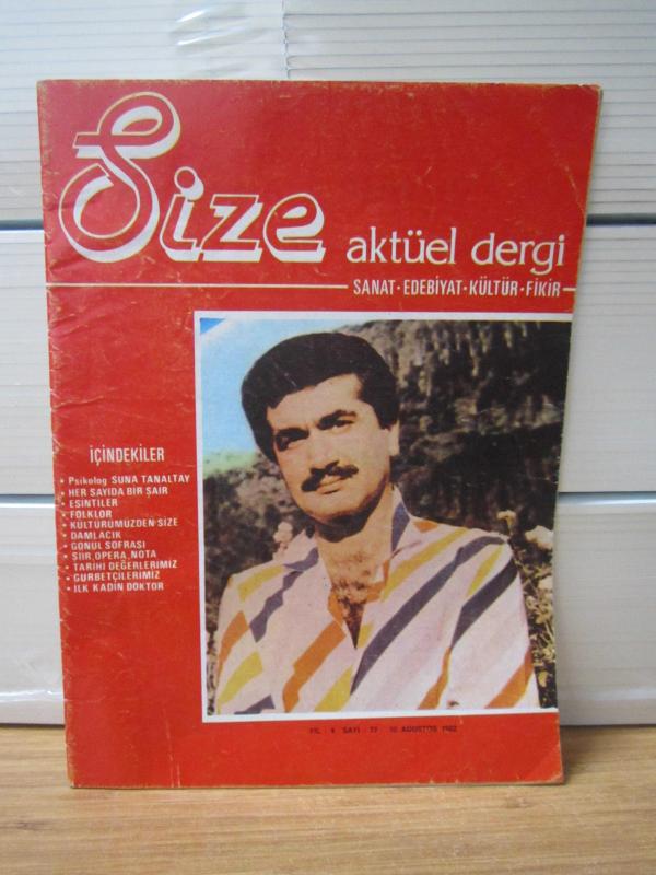 SİZE Aktüel Dergi - 10 Ağustos 1982 - Yıl 4 Sayı 77