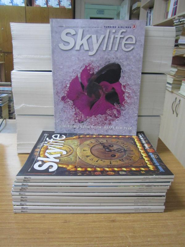 SKYLIFE Dergisi THY Turkish Airlines - 2002 Yılı Tüm Sayılar Mevcut TAKIM (Sayılar: 222-233 ve Arası)