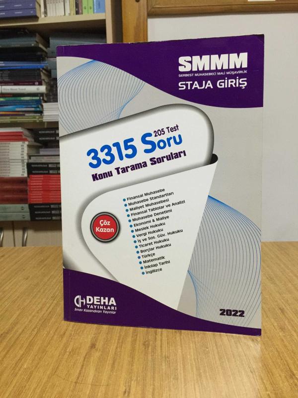 SMMM Staja Giriş Konu Tarama Testleri 2022 / DEHA YAYINLARI