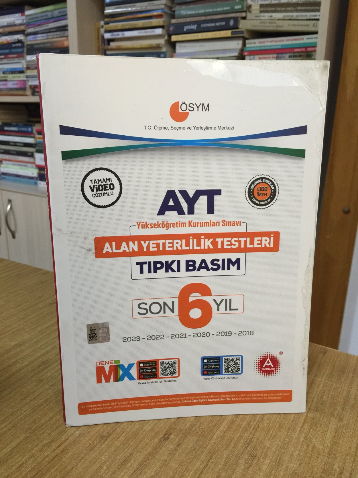 Son 6 Yıl AYT Tıpkı Basım Deneme Seti (23-22-21-20-19-18 Yılları) A Yayınları