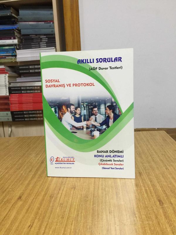 Sosyal Davranış ve Protokol Akıllı Sorular AÖF Duvar Testleri / İlkumut Açıköğretim Yayınları