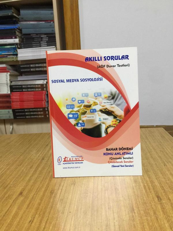 Sosyal Medya Sosyolojisi Akıllı Sorular AÖF Duvar Testleri / İlkumut Açıköğretim Yayınları