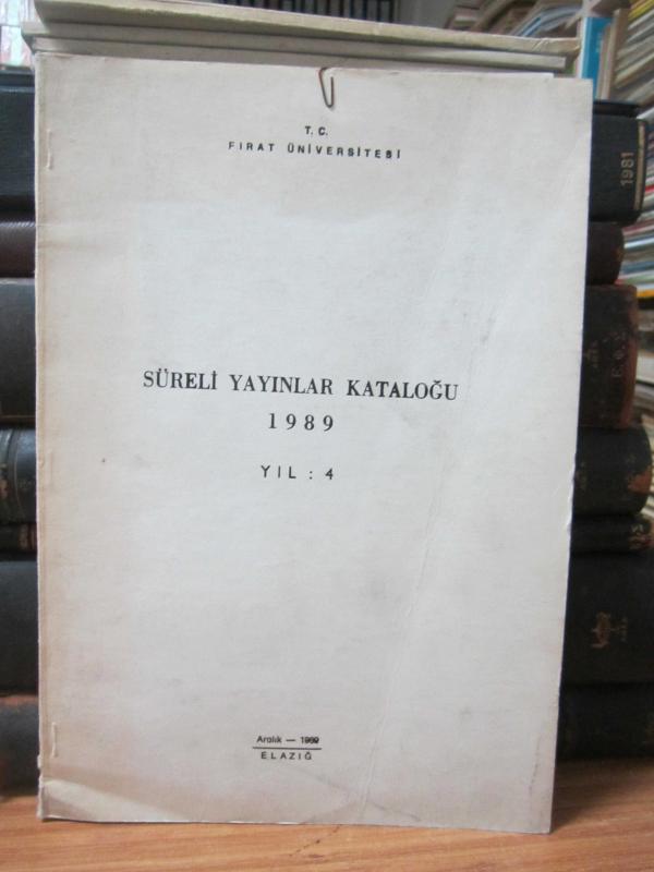 Süreli Yayınlar Kataloğu 1989