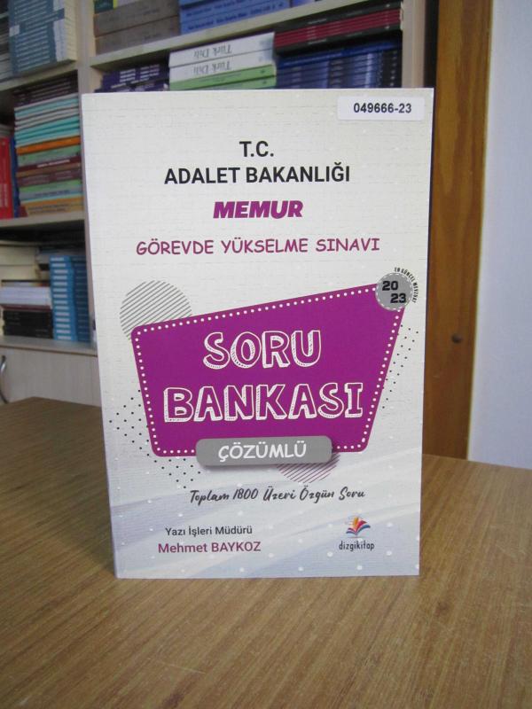 T.C. Adalet Bakanlığı MEMUR GYS Görevde Yükselme Sınavı SORU BANKASI 2023