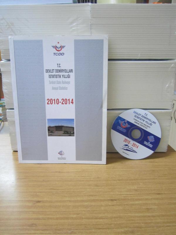 T.C.Devlet Demiryolları İstatistik Yıllığı - Turkish State Railways Annual Statistics 2010 - 2014 - CD'Lidir
