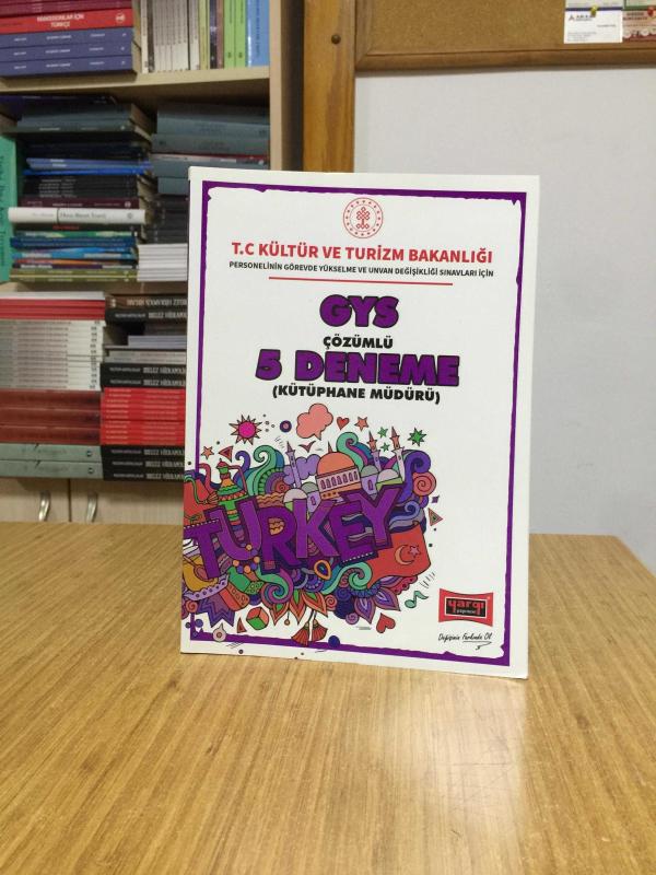 T.C Kültür ve Turizm Bakanlığı GYS Çözümlü 5 Deneme (Kütüphane Müdürü) Yargı Yayınları