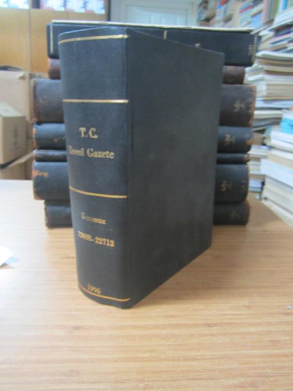 T.C.Resmi Gazete  - 16 Temmuz 1996  Sayı 22698 - 22713 Ciltli