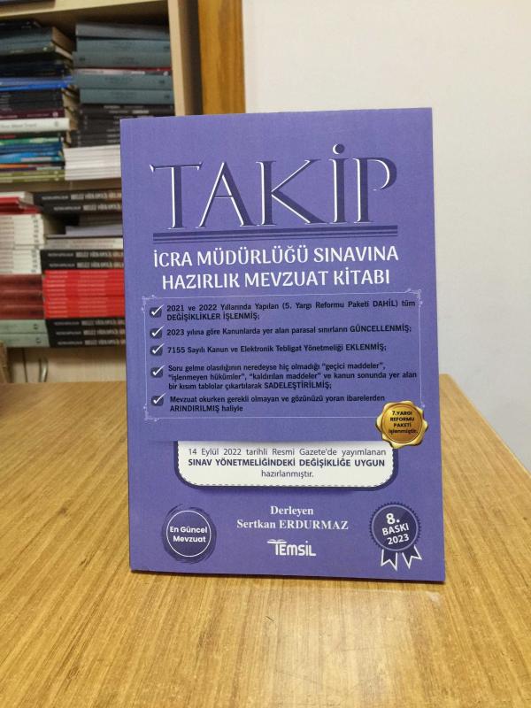 TAKİP İcra Müdürlüğü Sınavı Hazırlık Temsil Kitap Yayınları 8. Baskı (2023)