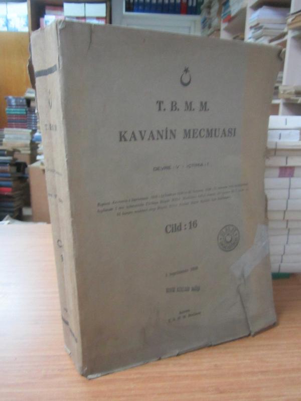 TBMM Kavanin Mecmuası Cilt 16 Devre V İçtima 1 1936