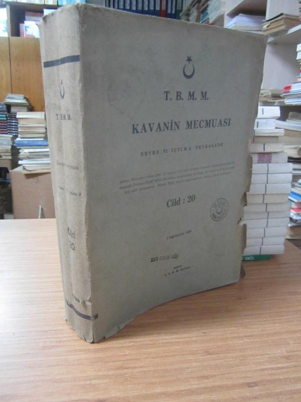 TBMM Kavanin Mecmuası Cilt 20 Devre VI İçtima Fevkalede 1939