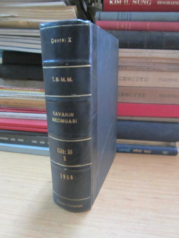 TBMM Kavanin Mecmuası Cilt 38 - 1 Devre X İçtima 2 1956 - Ciltli
