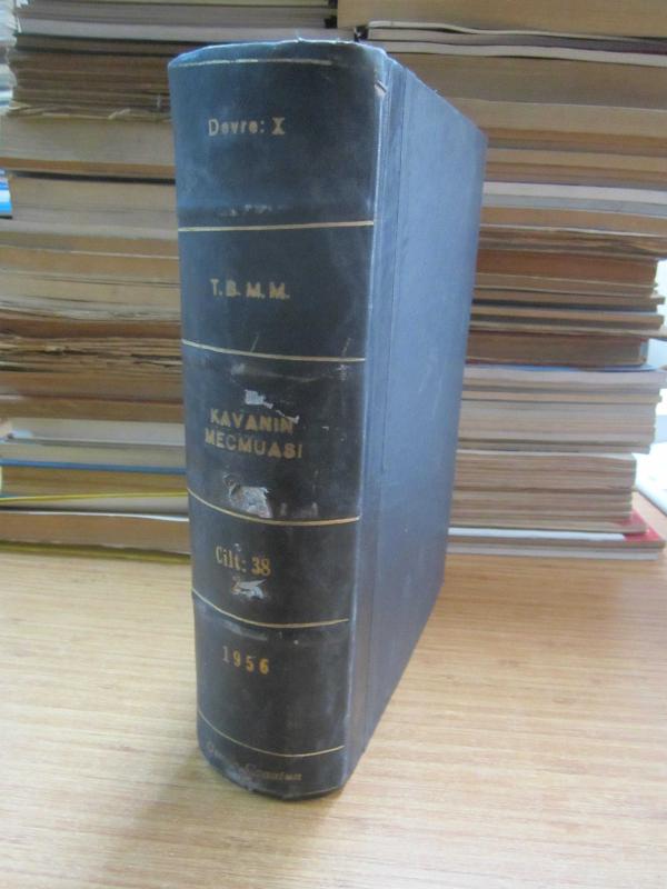 TBMM Kavanin Mecmuası Cilt 38 - 2 Devre X İçtima 2 1956 - Ciltli