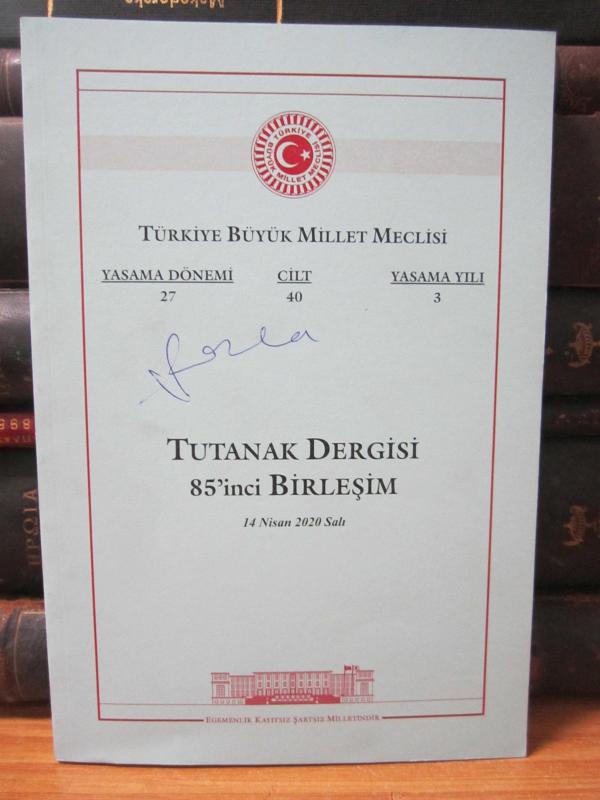 TBMM Tutanak Dergisi 87'nci Birleşim 14 Nisan 2020 Salı - Yasama Dönemi 27 Cilt 40 Yasama Yılı 3
