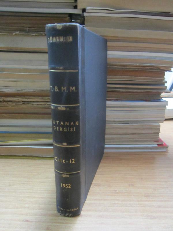 TBMM Tutanak Dergisi Cilt 12 Dönem IX Toplantı 2 - 7 Ocak 1952 Tarihli Yirmi Üçüncü Birleşimden 30 Ocak 1952 Tarihli Otuz Üçüncü Birleşime Kadar - Ciltli