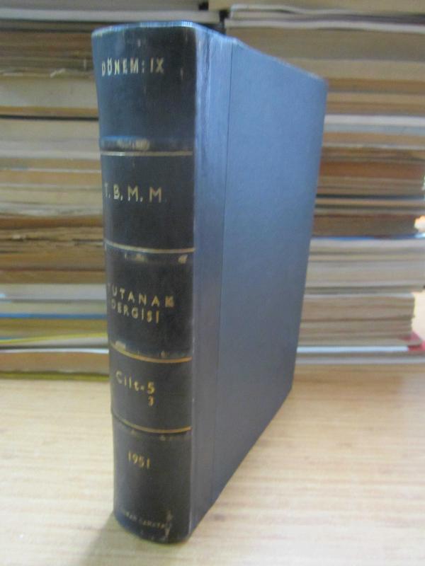 TBMM Tutanak Dergisi Cilt 5 Dönem IX Toplantı 1 - Elli İkinci Birleşim 26 11 1951 - Ciltli