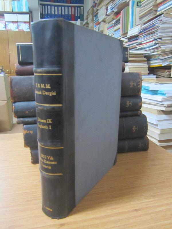 TBMM Tutanak Dergisi Dönem IX Toplantı 1 - 1952 Yılı Bütçe Tasarısı - 1952 Yılı Bütçe Kanunu Tasarısı ve Bütçe Komisyonu Raporu - Ciltli