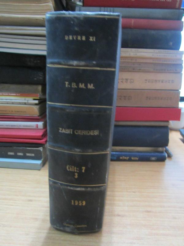 TBMM Zabıt Ceridesi Cilt 7 - 3  Devre XI İçtima 2 - 1959 Yılı Beden Terbiyesi Umum Müdürlüğü Bütçesi  - Ciltli