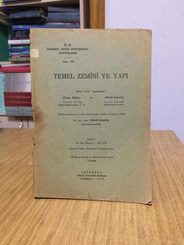 TEMEL ZEMİNİ VE YAPI - Franz Kögler & Alfred Scheidig (1960)