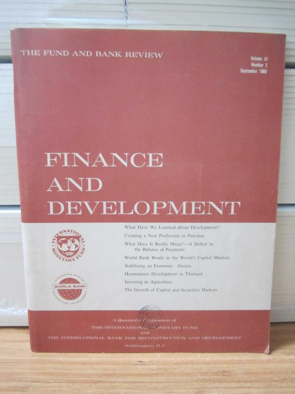 The Fund and Bank Review - Finance and Development - Vol 3 No 3 - September 1966