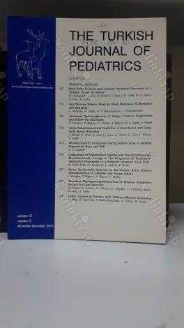 The Turkish Journal of Pediatrics - Volume 57 Number 6 - November December 2015